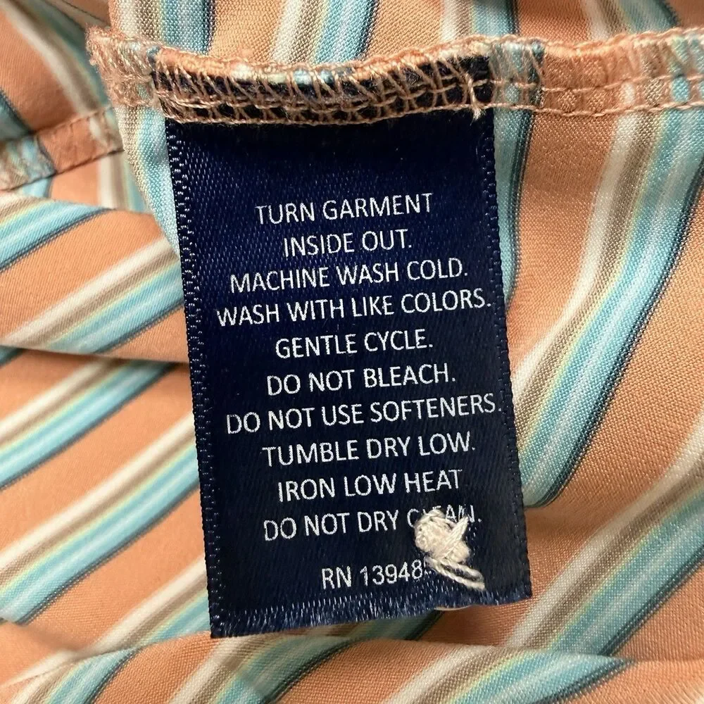 Lot of 2 Southern Tide Men's Large The Skipjack Polo Short Sleeve Stripes